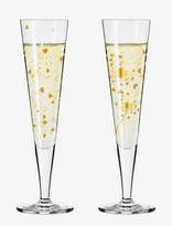 Ritzenhoff - Goldnacht Champagneglas, 2 Stk., Sparkle - Šampano taurės - Nude