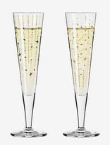 Ritzenhoff - Goldnacht Champagneglas, 2 Stk., Sparkle - Šampano taurės - Nude