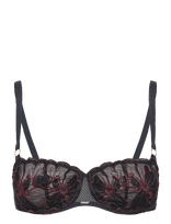 CHANTELLE - Fleurs Signature Half-Cup Balcony Bra - „Balconette“ tipo liemenėlės - Tamsiai mėlyna