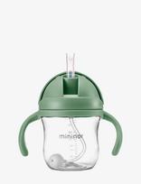 Mininor - Straw Bottle Tritan - Kūdikių buteliukas - Žalia