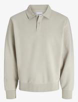 Jack & Jones - Jjebradley Sweat Polo Noos - Polo marškinėliai ilgomis rankovėmis - Smėlio