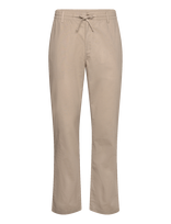 Anerkjendt - Akjan Cot/Linen Ela Pants - Lininės kelnės - Smėlio