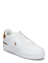 Polo Ralph Lauren - Tumbled Leather-Masters Crt-Sk-Ltl - Žemakulniai sportbačiai - Balta