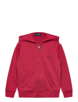 Ralph Lauren Kids - French Terry Full-Zip Hoodie - Džemperis - Raudona