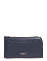 Coach - New York Zip Card Case - Piniginė - Tamsiai mėlyna