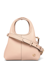 Coach - Polished Pebble Leather Lana Shoulder Bag 23 - Rankinė - Rožinė