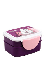 Puckator - Pusheen The Cat Foodie Clip Lock Stacked Bento Lunch Box With Cutlery - Pietų dėžutė - Violetinė