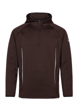 Under Armour - Ua Halo Cw 1/2 Zip - Sportinis džemperis su gobtuvu - Ruda