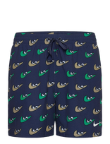 NIKE SWIM - Nike Multi Print 5" Volley Short - Maudymosi šortai - Tamsiai mėlyna