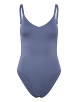 NIKE SWIM - Nike Essential V Neck One Piece - Sportinis maudymosi kostiumėlis - Pilka