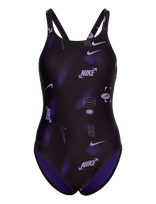 NIKE SWIM - Nike Hydrastrong Multi Print Fastback One Piece - Sportinis maudymosi kostiumėlis - Violetinė