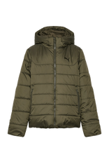 PUMA - Ess Hooded Padded Jacket - Striukė - Chaki spalva