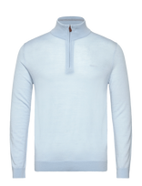 Gant - Extrafine Merino Wool Half Zip - Megztinis su užtrauktuku - Mėlyna