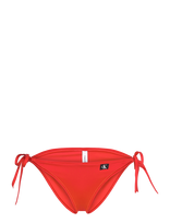Calvin Klein - String Side Tie - Bikinis su raišteliais šonuose - Raudona