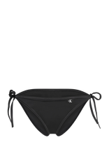 Calvin Klein - String Side Tie - Bikinis su raišteliais šonuose - Juoda