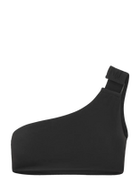 Calvin Klein - One Shoulder Bralette-Rp - Bikini viršus su lankeliu - Juoda