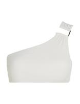 Calvin Klein - One Shoulder Bralette-Rp - Bikini viršus su lankeliu - Balta