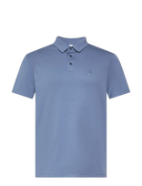 Calvin Klein - Ss Supima Chest Emb Polo - Marškinėliai trumpomis rankovėmis - Mėlyna