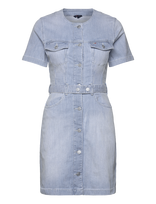 Tommy Jeans - Slim Btntr Dress Bi6136 - Džinsinė suknelė - Mėlyna