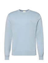 Calvin Klein - Ls Supima Cotton Crew 14Gg - Apvalios apykaklės megztinis - Mėlyna