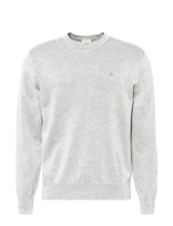 Calvin Klein - Ls Supima Cotton Crew 14Gg - Apvalios apykaklės megztinis - Pilka