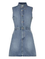 Calvin Klein Jeans - Slvlss Denim Truckerdress - Džinsinė suknelė - Mėlyna