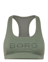 Björn Borg - Borg Mid Support Sports Bra - Sportinė liemenė - Chaki spalva