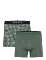 Björn Borg - Organic Cotton Stretch Boxer 2P - Bokseriai - Žalia