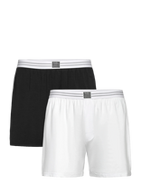 Björn Borg - Viscose Cotton Blend Jersey Boxer Shorts 2P - Bokseriai - Marga / raštuota
