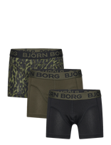 Björn Borg - Cotton Stretch Boxer 3P - Apatinės kelnaitės - Chaki spalva
