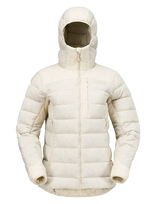 Norrøna - Femund Down700 Zip Hood W's - Paminkštinta striukė - Kreminė spalva