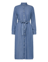 Gant - Reg Chambray Shirt Dress - Džinsinė suknelė - Mėlyna
