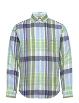 Gant - Reg Linen Madras Shirt - Laisvalaikio marškiniai - Žalia