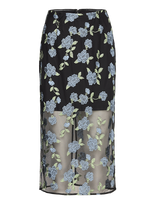 ROTATE - Mesh Pencil Skirt - Iki kelių ir midi sijonai - Juoda