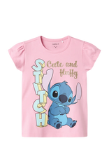 Name It - Nmffolly Stitch Ss Top Noos Wdi - Marškinėliai trumpomis rankovėmis - Rožinė