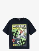 Name It - Nkmmus Minecraft Nreg Ss Top Noos Bfu - Marškinėliai trumpomis rankovėmis - Tamsiai mėlyna