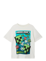 Name It - Nkmmus Minecraft Nreg Ss Top Noos Bfu - Marškinėliai trumpomis rankovėmis - Balta