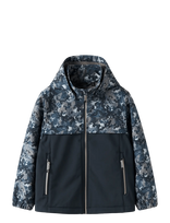 Name It - Nkmalfa08 Softshell Jacket Block Aop Fo - Neperpučiama striukė - Tamsiai mėlyna