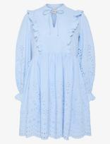YAS - Yasluma Ls Dress S. Noos - Trumpa suknelė - Mėlyna