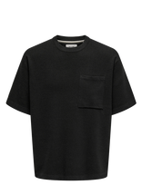 ONLY & SONS - Onsgary Life Ovz 12 Ss Crew Knit - Marškinėliai trumpomis rankovėmis - Juoda