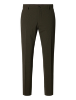 Selected - Slmslim-Liam Mini Hounds Trs Flex Noos - Klasikinės kelnės - Chaki spalva