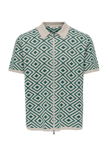 ONLY & SONS - Onsmike Life Reg 12 Ss Jaq Shirt Knit Cs - Megzti polo marškinėliai trumpomis rankovėmis - Žalia
