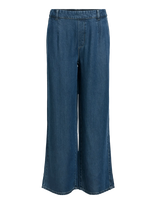 Object - Objframe Lisa Wide Mw Pant Noos - Plačios kelnės - Mėlyna