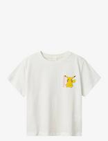 Name It - Nkfdyppi Pokemon Ss Rlx Top Noos Sky - Marškinėliai trumpomis rankovėmis - Balta