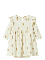 Lil'Atelier - Nbfgavo Enk Ls Body Dress Lil - Suknelė kūdikiui ilgomis rankovėmis - Kreminė spalva