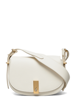 Polo Ralph Lauren - Polo Id Leather Saddle Bag - Rankinė per petį - Balta