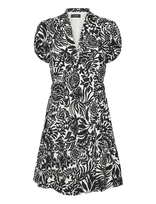 Lauren Ralph Lauren - Floral Crepe Short-Sleeve Dress - Trumpa suknelė - Juoda