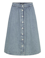 Lauren Ralph Lauren - Button-Front Denim Skirt - Džinsinis sijonas - Mėlyna