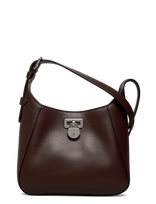 Lauren Ralph Lauren - Leather Small Tanner Shoulder Bag - Rankinė - Ruda