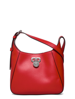 Lauren Ralph Lauren - Leather Small Tanner Shoulder Bag - Rankinė - Raudona